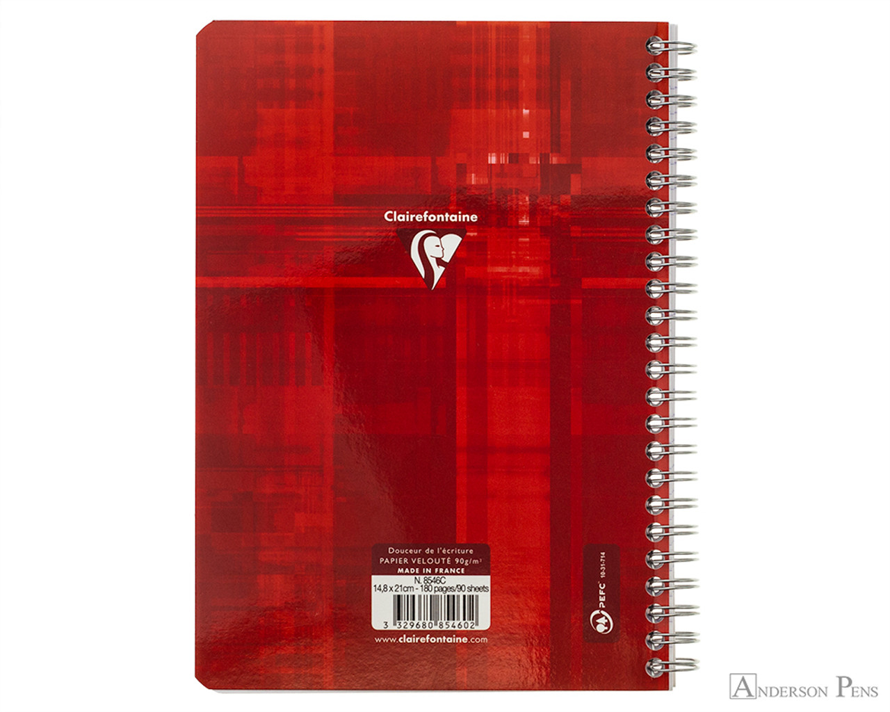  Clairefontaine Wirebound Notebook - Ruled 90 sheets