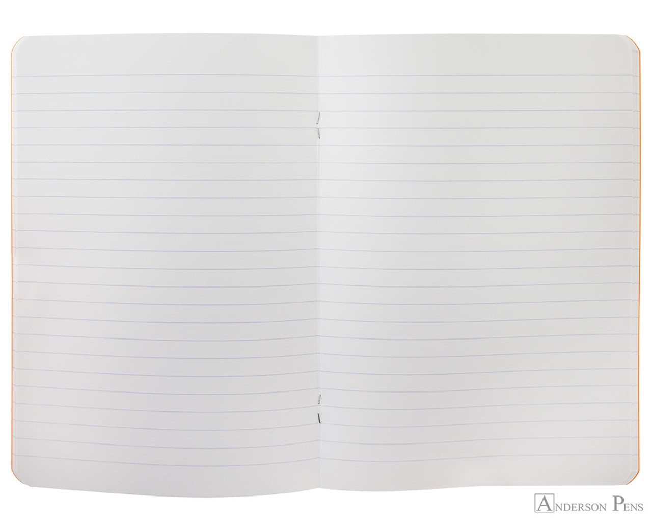 Rhodia Notebook Orange 6 X 8.25 Staplebound: White Lined Sheets