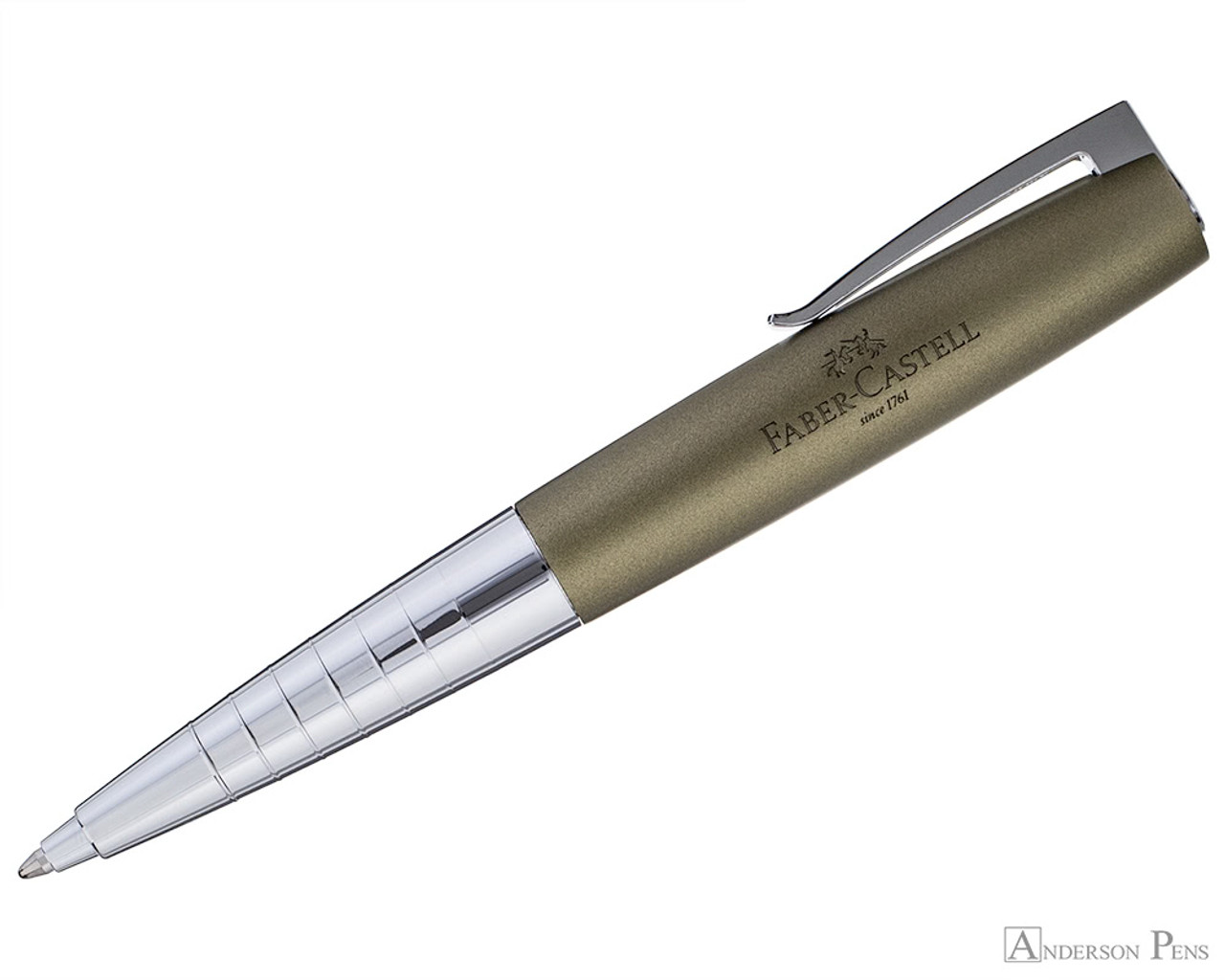 Faber-Castell Loom Ballpoint - Metallic Olive Green - Anderson Pens, Inc.
