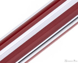 Sheaffer Intensity Ballpoint - Red Stripe with Chrome Trim - Closeup
