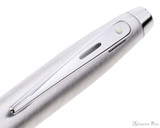 Sheaffer 100 Rollerball - White with Brushed Chrome Cap - Clip