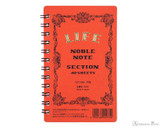 Life Noble Wirebound Notebook - 3 x 5, Graph - Orange