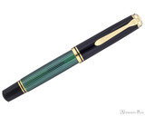 Pelikan Souveran M1000 Fountain Pen - Black-Green with Gold Trim