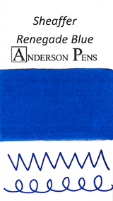 Sheaffer Renegade Blue Ink Sample