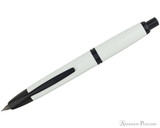 Pilot Vanishing Point Fountain Pen - White with Matte Black Trim - Extended