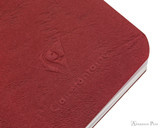 Clairefontaine Basic Staplebound Duo - 3.5 x 5.5, Lined Paper - Red and Green - Logo