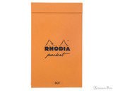 Rhodia Pocket Notepad - 3 x 4.75, Dot Grid - Orange