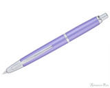 Pilot Vanishing Point Decimo Fountain Pen - Purple - Open