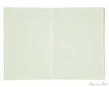 Life Pistachio Notebook - A6 (4 x 6), Graph Paper - Open