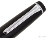 Sailor Pro Gear Fountain Pen - Black with Rhodium Trim - Clip