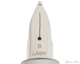 LAMY Aion Fountain Pen - Olive Silver nib closeup