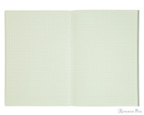 Life Pistachio Notebook - B6 (5 x 7), Graph Paper - Open