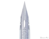 Ziller Dip Pen Grey Oblique Nikko G Nib - Nikko G Nib Closeup
