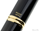 Pilot Vanishing Point Fountain Pen - Black with Gold Trim - Imprint