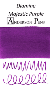 Diamine Majestic Purple Ink Color Swab