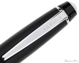 Cross Bailey Ballpoint - Black Lacquer with Chrome Trim - Clip