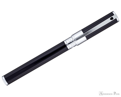 S.T. Dupont D-Initial Black and Chrome Rollerball