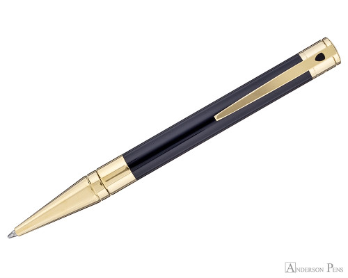 S.T. Dupont D-Initial Black and Gold Ballpoint