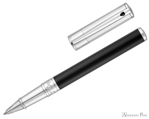 S.T. Dupont D-Initial Noir Chrome Rollerball