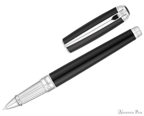 S.T. Dupont Line D Black with Palladium Trim Rollerball