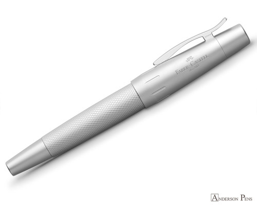 Faber-Castell e-motion Fountain Pen - Pure Silver Capped