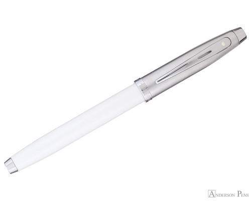 Sheaffer 100 Rollerball - White with Brushed Chrome Cap