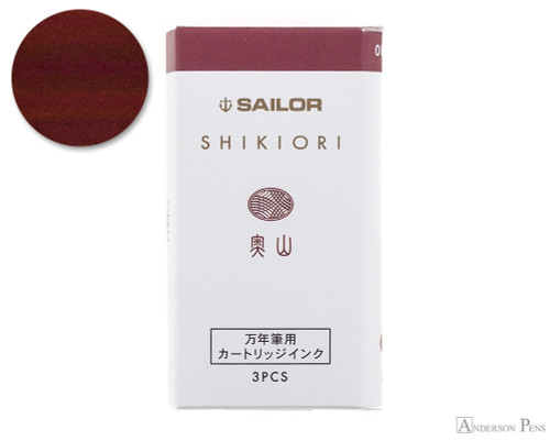 Sailor Shikiori Oku-Yama Ink Cartridges (3 Pack) - Box