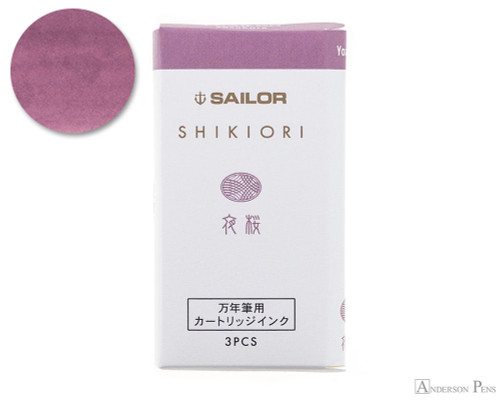 Sailor Shikiori Yozakura Ink Cartridges (3 Pack) - Box