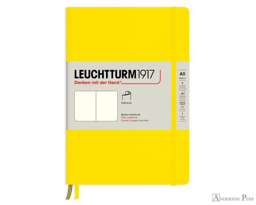 Leuchtturm1917 Softcover Notebook - A5, Blank - Lemon