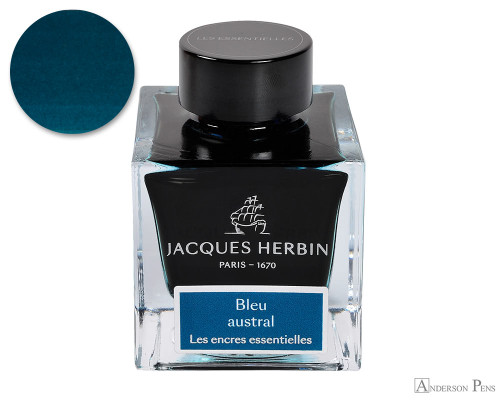 Jacques Herbin Bleu Austral Ink (50ml Bottle)