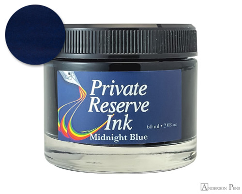 Private Reserve Midnight Blues Ink (60ml Bottle) - Bottle