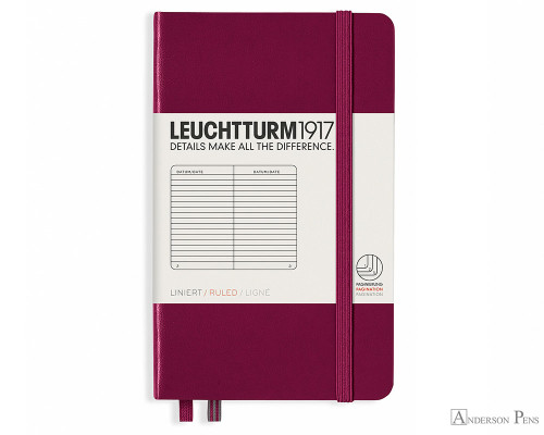 Leuchtturm1917 Notebook - A6, Lined - Port Red