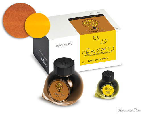 Colorverse Ginkgo Tree and Golden Leaves Ink (65ml and 15ml Bottles)