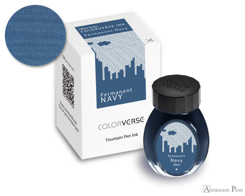 Colorverse Office Series Permanent Navy Ink (30ml Bottle)