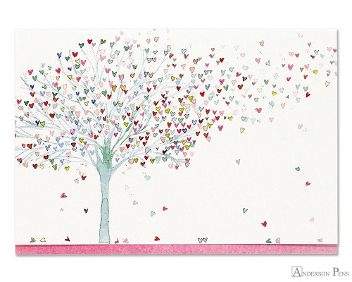 Peter Pauper Press Notecards - 5 x 3.5, Tree of Hearts