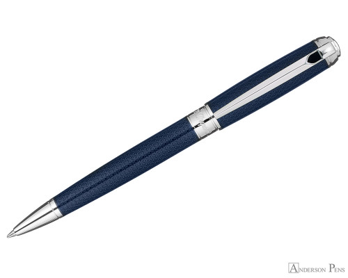 S.T. Dupont Line D Medium Ballpoint - Guilloche Blue