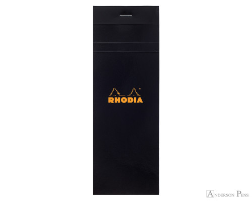 Rhodia No. 8 Staplebound Notepad - 3 x 8.25, Graph - Black