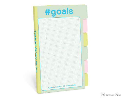 Knock Knock Tabbed Sticky Notes - #Goals