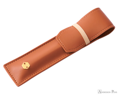 ystudio Classic Single Pen Pouch - Caramel