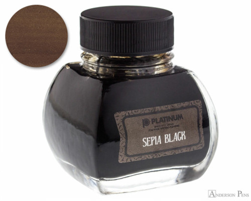 Platinum Sepia Black Ink (60ml Bottle)