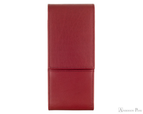 Lamy 3 Pen Nappa Leather Case - Red