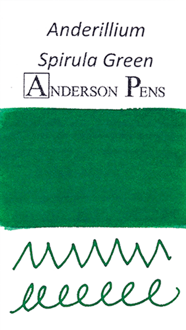 Anderillium Spirula Green Ink Sample