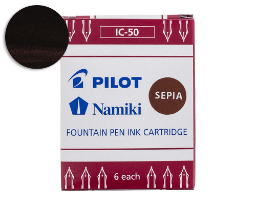 Pilot Namiki Sepia Ink Cartridges (6 Pack)