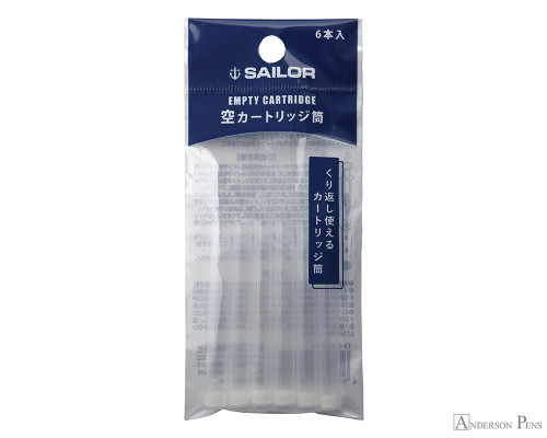 Sailor Empty Ink Cartridges (6 Pack)