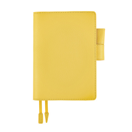 Hobonichi A6 Cover - Leather: Brilliant Yellow