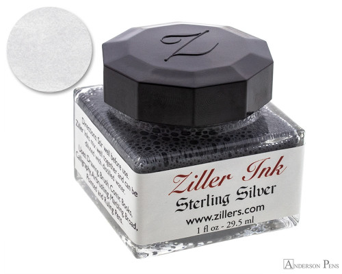 Ziller Silver Dip Pen Ink (1oz Bottle)