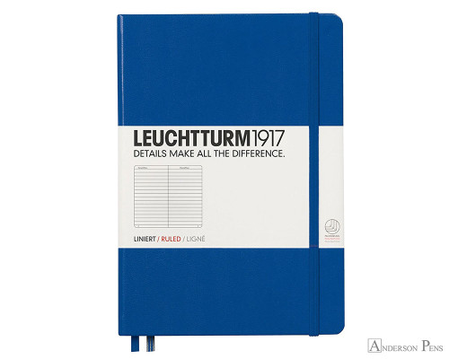 Leuchtturm1917 Notebook - A5, Lined - Royal Blue