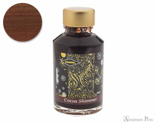 Diamine Shimmertastic Cocoa Shimmer Ink (50ml Bottle)