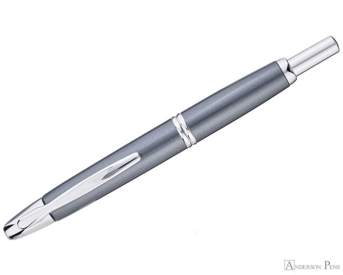 Pilot Vanishing Point Fountain Pen - Gun Metal Gray with Rhodium Trim