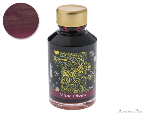 Diamine Shimmertastic Wine Divine Ink (50ml Bottle)